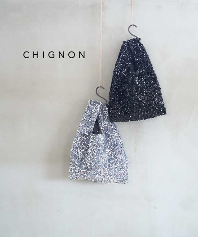 シニヨン スパンコールBAG CHIGNON 0244-052NH 国内正規品 2024秋冬新作 メール便可能商品[M便 5/5]