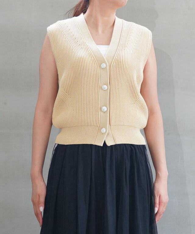 ザ シンゾーン FULL CARDIGAN KNIT VEST THE SHINZONE 24AMSNI02 国内正規品 220409 送料無料