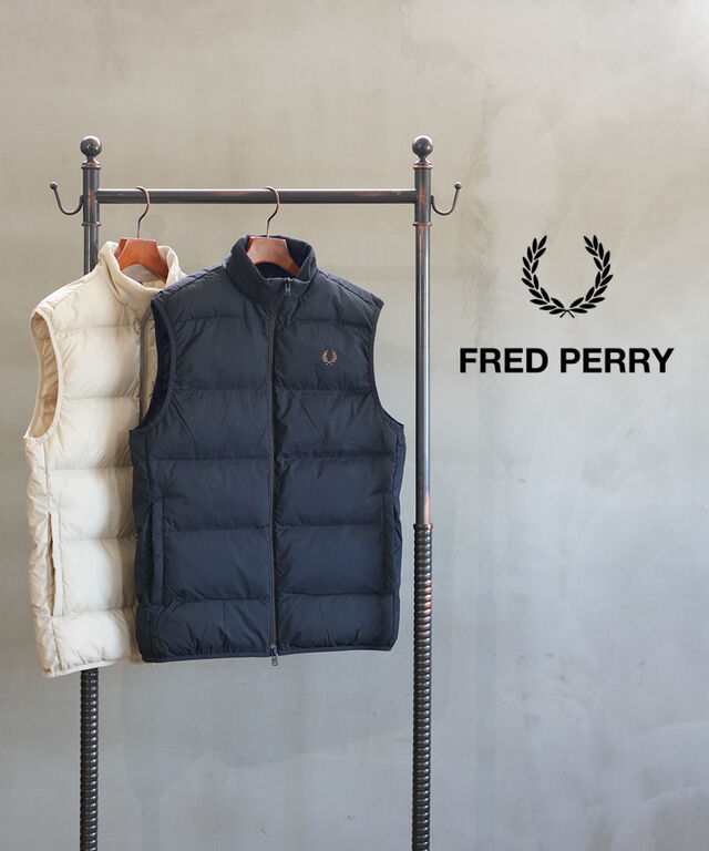 フレッドペリー Insulated Gilet FRED PERRY J8522 国内正規品 2024秋冬新作 送料無料