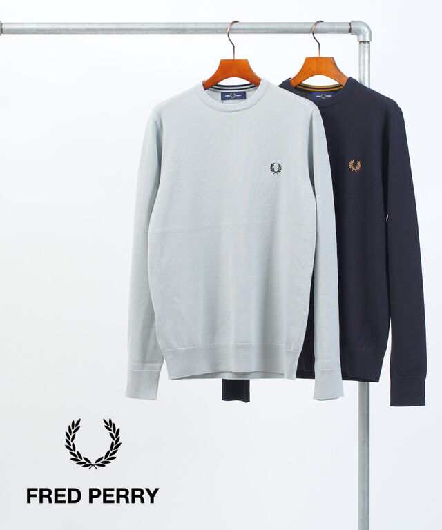 フレッドペリー Classic Crew Neck Jumper FRED PERRY K9601 国内正規品 2024秋冬新作 送料無料