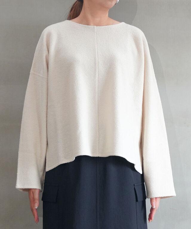 オーチバル・オーシバル ウールパイル クルーネックプルオーバー