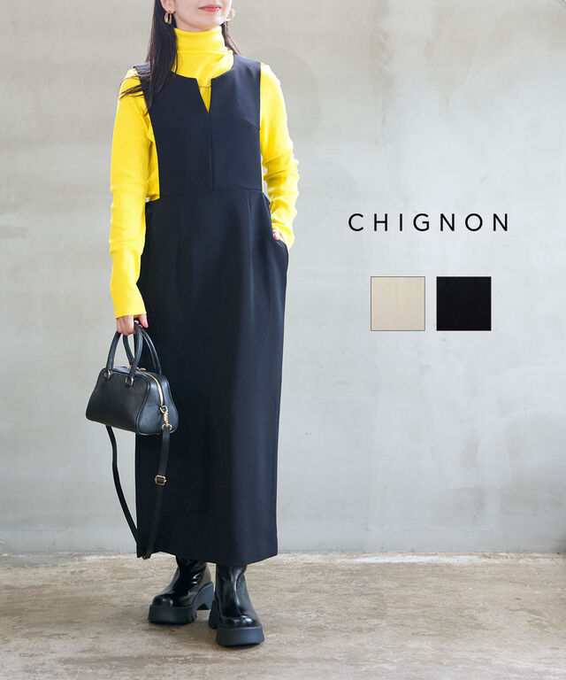 シニヨン バー付きジャンスカワンピース CHIGNON 5645-223KK 国内正規品 2024秋冬新作 送料無料の通販は