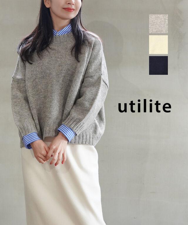 ユティリテ ペルーハイランドウール クルーネックプルオーバー utilite UT311AWK14 国内正規品 2024秋冬新作 送料無料 その他