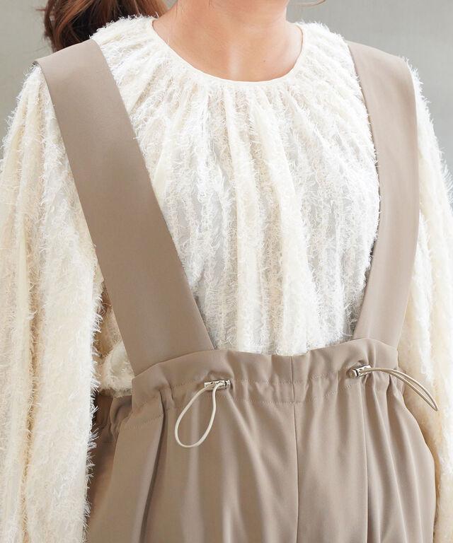 シニヨン ドロストデザインサロペット CHIGNON 3246-466KK 国内正規品 2025春夏新作 送料無料 シニヨン ドロストデザインサロペット CHIGNON 3246-466KK 国内正規品