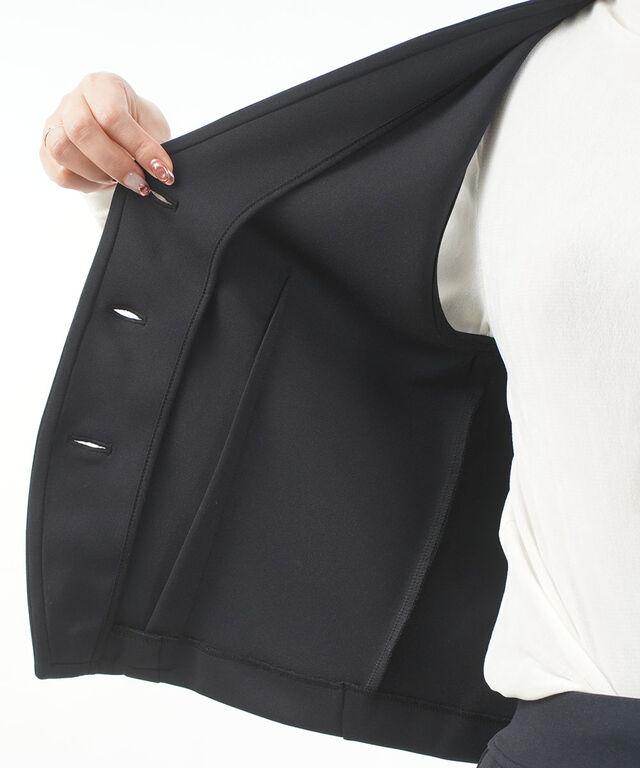 ププラ アクアダブルニット ショートベスト PUPULA 157005 国内正規品 2025春夏新作 送料無料 ププラ アクアダブルニット ショートベスト PUPULA 157005 国内正規品