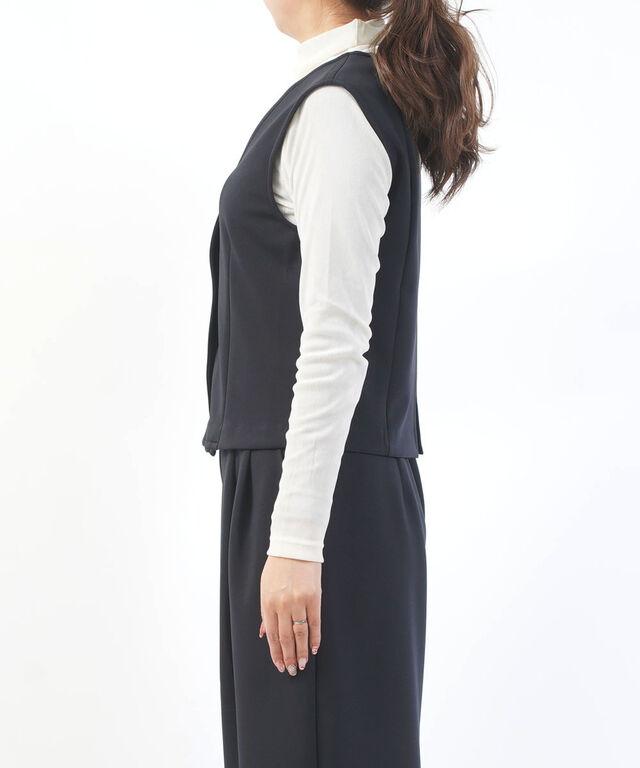 ププラ アクアダブルニット ショートベスト PUPULA 157005 国内正規品