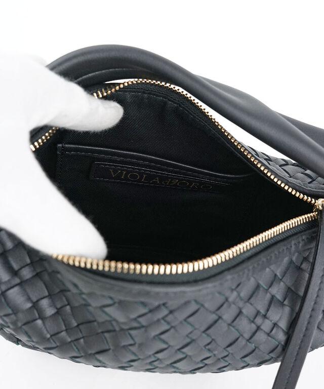 ヴィオラドーロ MIRO レザーメッシュ三日月バッグ VIOLAd'ORO V-8836 国内正規品 2025春夏新作 送料無料 ヴィオラドーロ MIRO レザーメッシュ三日月バッグ VIOLAd'ORO V-8836