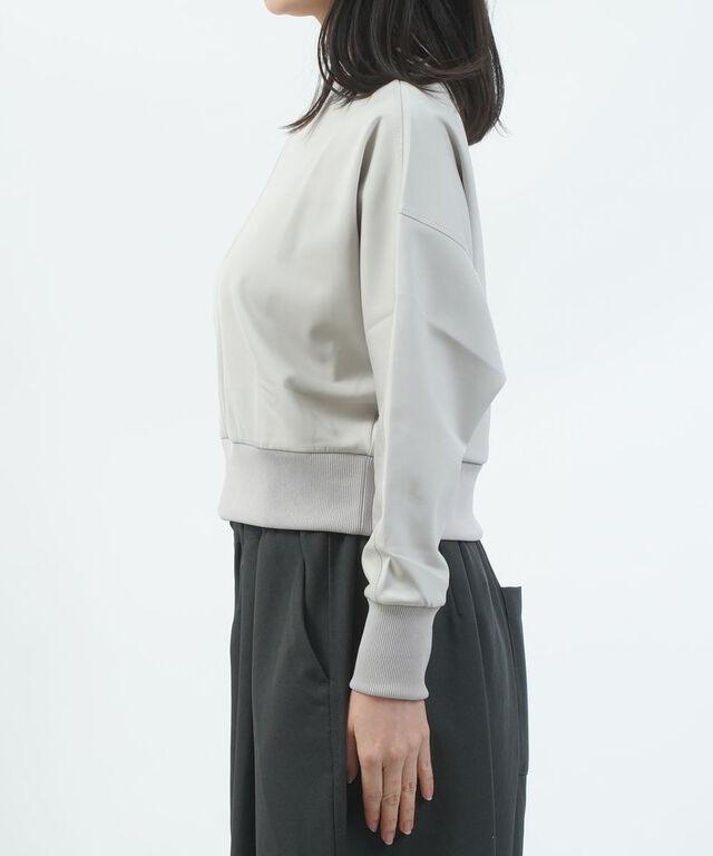 ププラ ダブルジャージィ ネオ×リブ ドルマンプルオーバー PUPULA