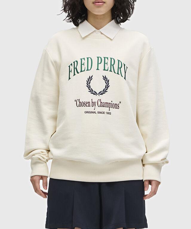 フレッドペリー Embroidered Champion Sweatshirt FRED PERRY M9891 国内正規品 2025春夏新作 送料無料 フレッドペリー Embroidered Champion Sweatshirt FRED PERRY M9891