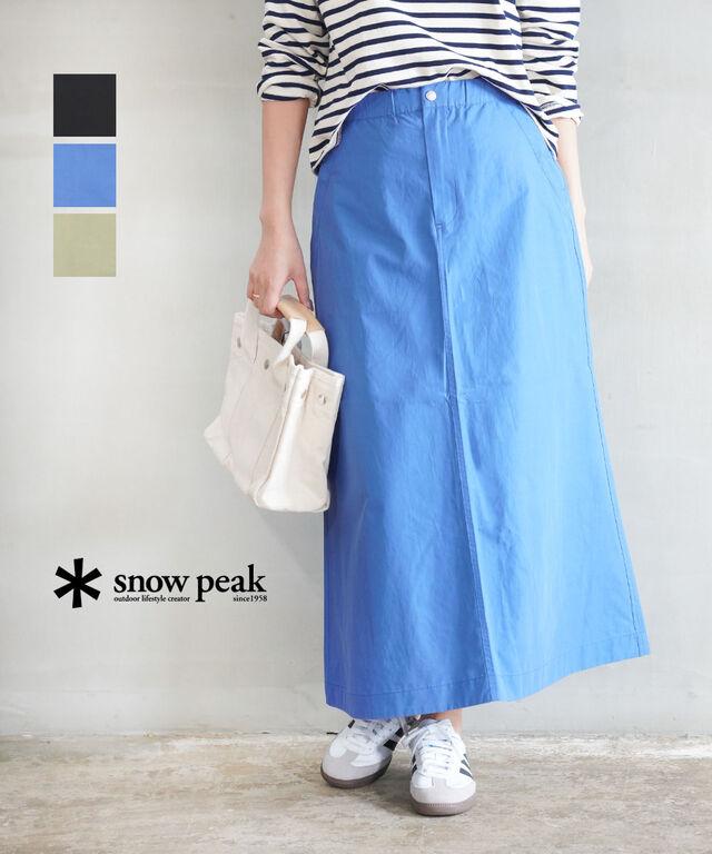 スノーピーク Light Mountain Cloth Skirt  Peak SK-25SW1011 国内正規品 2025春夏新作 送料無料