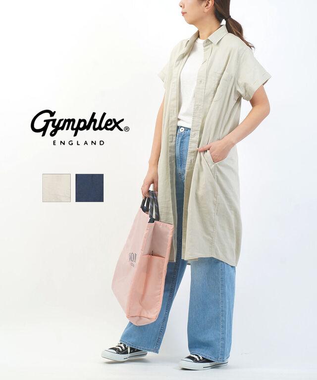 ジムフレックス レギュラーカラーシャツドレス Gymphlex GY-B0243LIP 国内正規品 2025春夏新作 送料無料