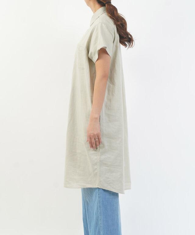 ジムフレックス レギュラーカラーシャツドレス Gymphlex GY-B0243LIP