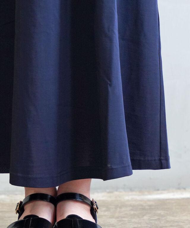 ププラ コットンキュプラジャージィ×ローン ハイウエストワンピース