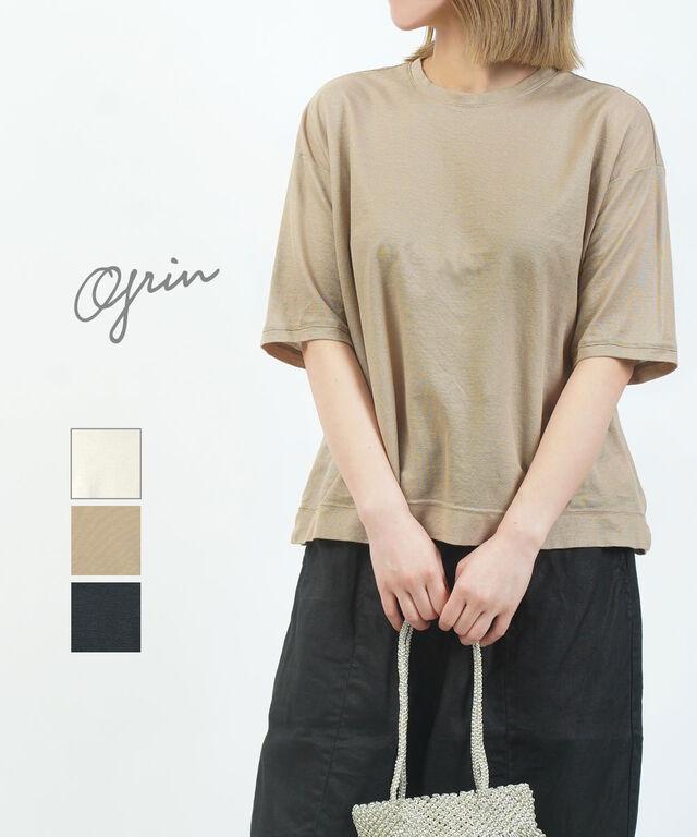 グリン ラミー鹿の子5分袖プルオーバー grin 8252C-016 国内正規品 2025春夏新作 送料無料