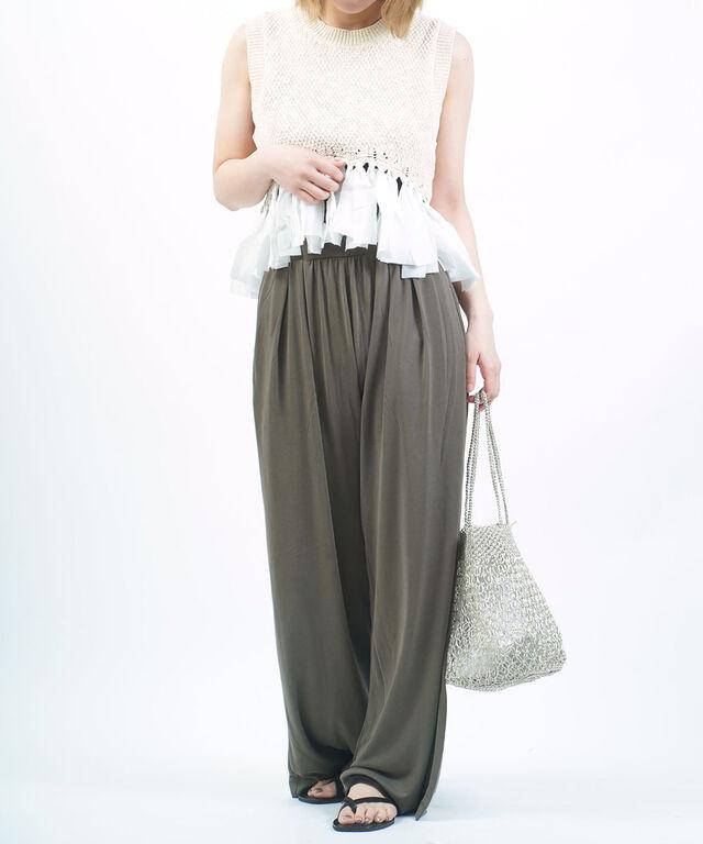 シニヨン パウダータッチタックカットソーパンツ CHIGNON 3552-182KK 国内正規品 220503 送料無料_1