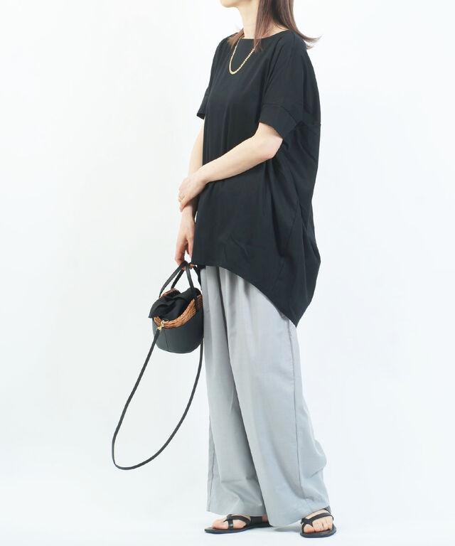 ミズイロインド ボートネックコクーンプルオーバー mizuiro ind 2