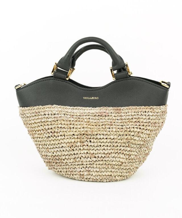 ヴィオラドーロ ラフィア 2WAYカゴバッグ SANDRO VIOLAd'ORO V-8888 国内正規品 2025春夏新作 送料無料 ヴィオラドーロ ラフィア 2WAYカゴバッグ SANDRO VIOLAd'ORO V-8888