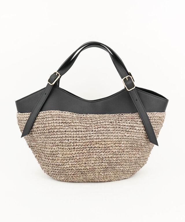 ヴィオラドーロ ラフィア レザーコンビトート SANDRO VIOLAd'ORO V-8889 国内正規品 2025春夏新作 送料無料 ヴィオラドーロ ラフィア レザーコンビトート SANDRO VIOLAd'ORO V