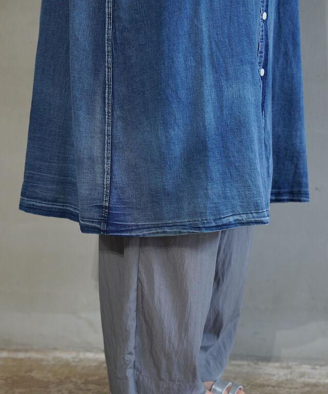 ユイティーム デニム風 ロングシャツ huitieme nid 603774 国内正規品 2025春夏新作 送料無料 ユイティーム デニム風 ロングシャツ huitieme nid 603774 国内正規品