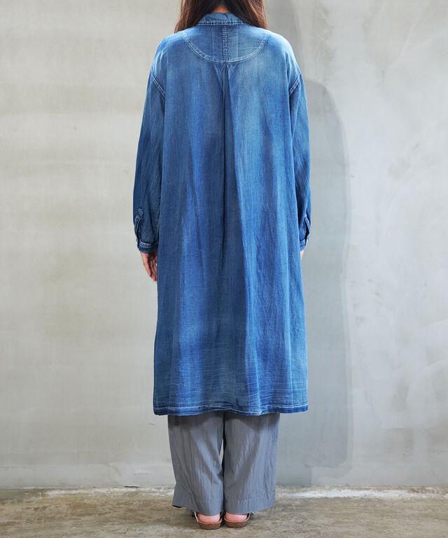 ユイティーム デニム風 ロングシャツ huitieme nid 603774 国内正規品 220503 送料無料_7