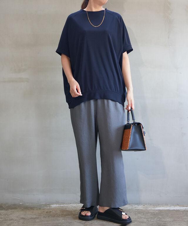 ププラ ヤギポリスムース ドルマン ワイドプルオーバー PUPULA 157215 国内正規品 2025春夏新作 送料無料