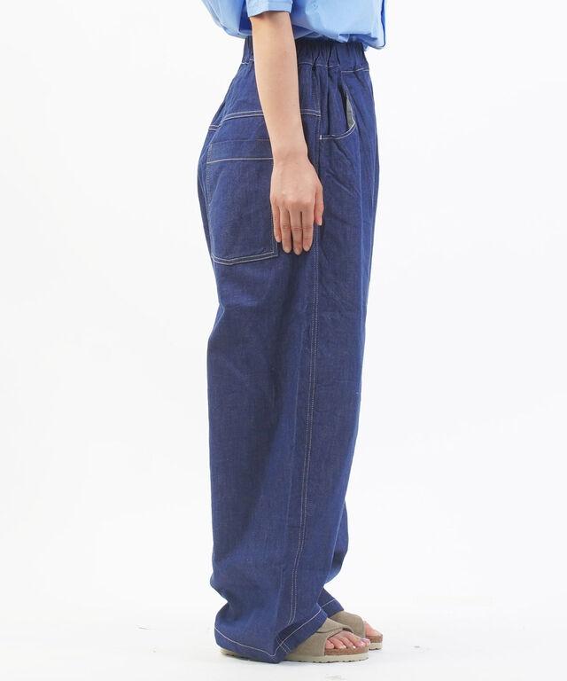 ナル 綿麻ムラ糸デニムノッポパンツ naru 667800 国内正規品 2025春夏