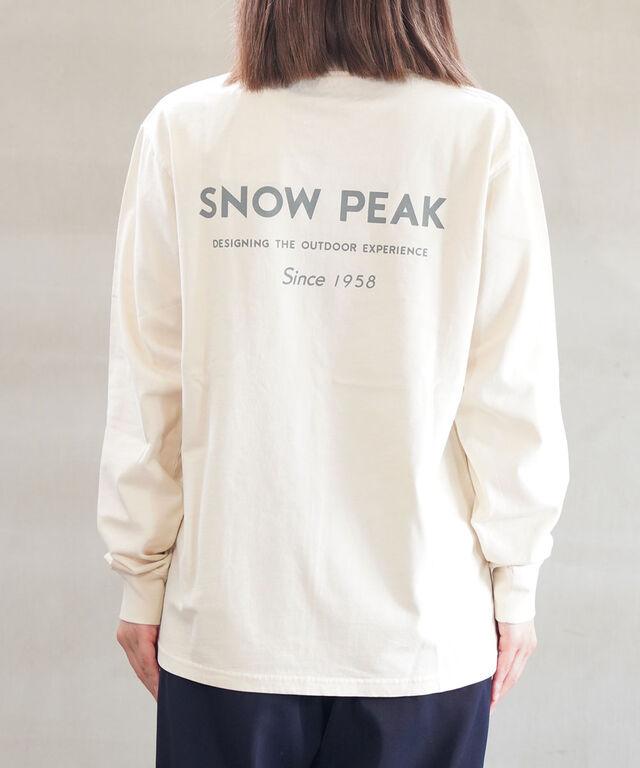 スノーピーク Garment Dyed L/S T-Shirt Snow Peak TS-25AU012 国内