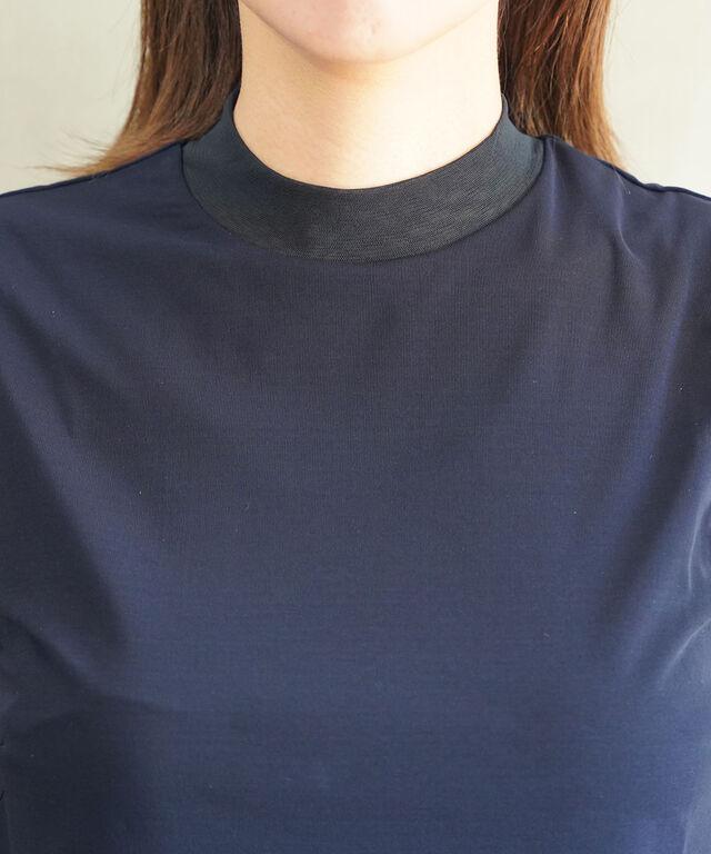 ププラ ロイヤルストレッチジャージィ×ネット ハイネック ノースリーブ タンクトップ PUPULA 157178 国内正規品220509 送料無料