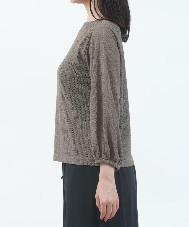 ププラ シアーレース 長袖 パフスリーブ プルオーバー PUPULA 359015 国内正規品220509 送料無料