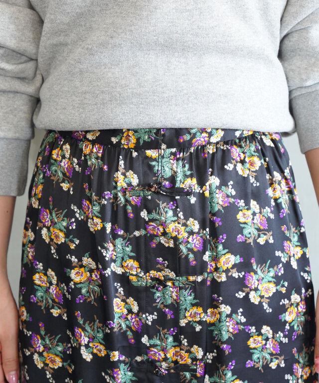 ザ シンゾーン FLOWER BOUQUET PRINTED SATIN SKIRT THE SHINZONE 25AMSSK01 国内正規品220509 送料無料