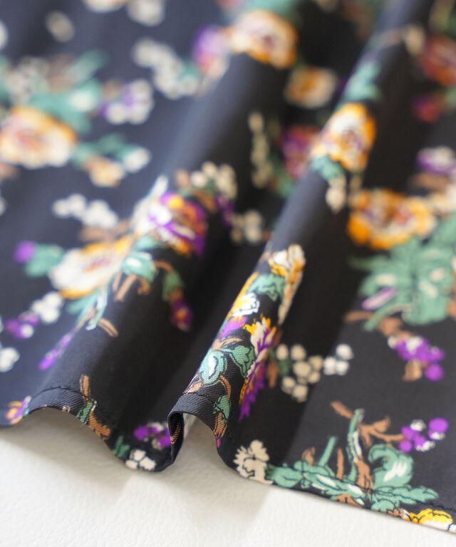 ザ シンゾーン FLOWER BOUQUET PRINTED SATIN SKIRT THE SHINZONE 25AMSSK01 国内正規品220509 送料無料