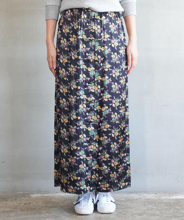 ザ シンゾーン FLOWER BOUQUET PRINTED SATIN SKIRT THE SHINZONE 25AMSSK01 国内正規品220509 送料無料