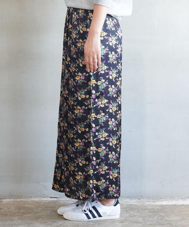 ザ シンゾーン FLOWER BOUQUET PRINTED SATIN SKIRT THE SHINZONE 25AMSSK01 国内正規品220509 送料無料