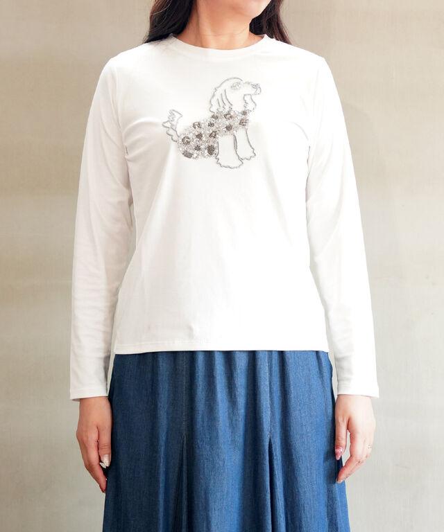 ププラ アナヤスムースジャージィ テリア 犬 ドッグ スパンコール刺繍