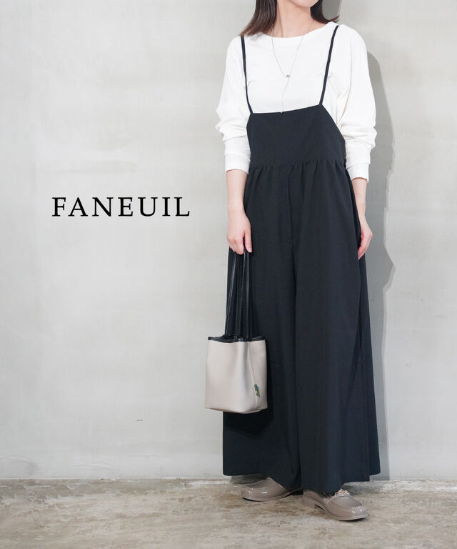 ファヌル ワイドサロペット FANEUIL F-9425338 国内正規品 2025秋冬新作 送料無料