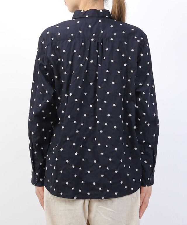 ナチュラルランドリー オハナ刺繍シャツ NATURAL LAUNDRY 7254T-020