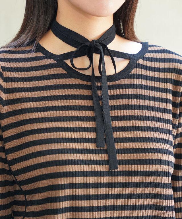 シニヨン 2WAYチョーカーニットプルオーバー CHIGNON 9554-080JR 国内