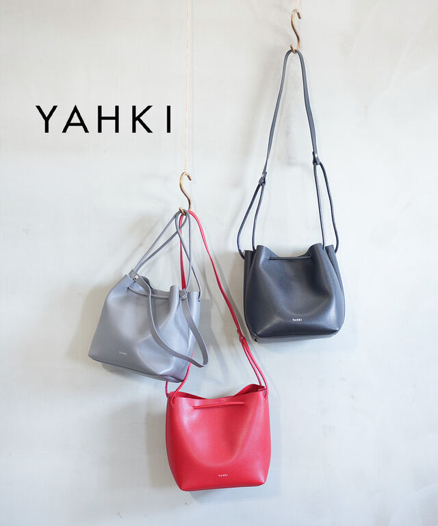 ヤーキ SHRINK SOFT W FACE CROSSBODY BAG YAHKI YH-749 国内正規品 2025秋冬新作 送料無料