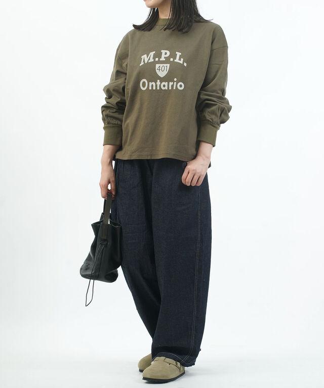 ナル アーミーコットン 度詰天竺 M.P.L プリントプルオーバー naru