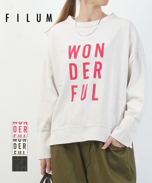 フィルム ピグメント加工 プルオーバー FILUM 2505208 国内正規品 2025秋冬新作 送料無料
