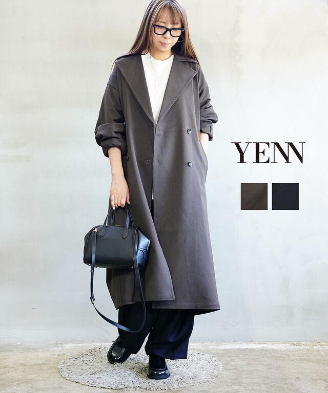 イェン タックデザインマキシコート YENN Y253-71088 国内正規品 2025秋冬新作 送料無料