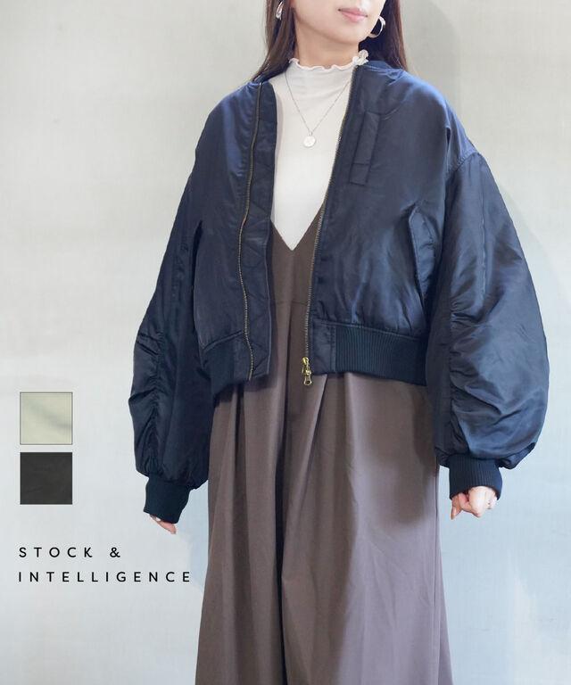 ストックアンドインテリジェンス ナイロンツイル中綿MA-1ショートブルゾン STOCK&INTELLIGENCE SAI32-0151 国内正規品 2025秋冬新作 送料無料