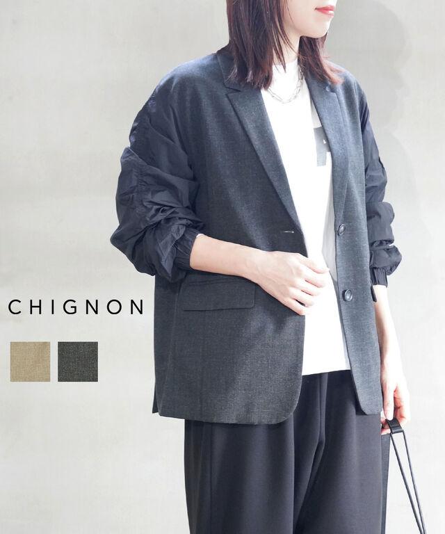 シニヨン 袖MA-1ドッキングジャケット CHIGNON 4554-039MK 国内正規品 2025秋冬新作 送料無料
