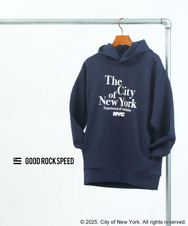 グッドロックスピード ロゴ刺繍フーディ NYC GOOD ROCK SPEED 25NYC204W 国内正規品 2025秋冬新作 送料無料