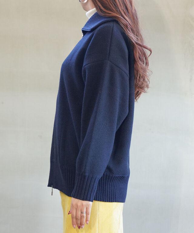 ププラ ウールフリース×リブ スタンドカラー ジップアップジャケット PUPULA 359318 国内正規品220509 送料無料_8