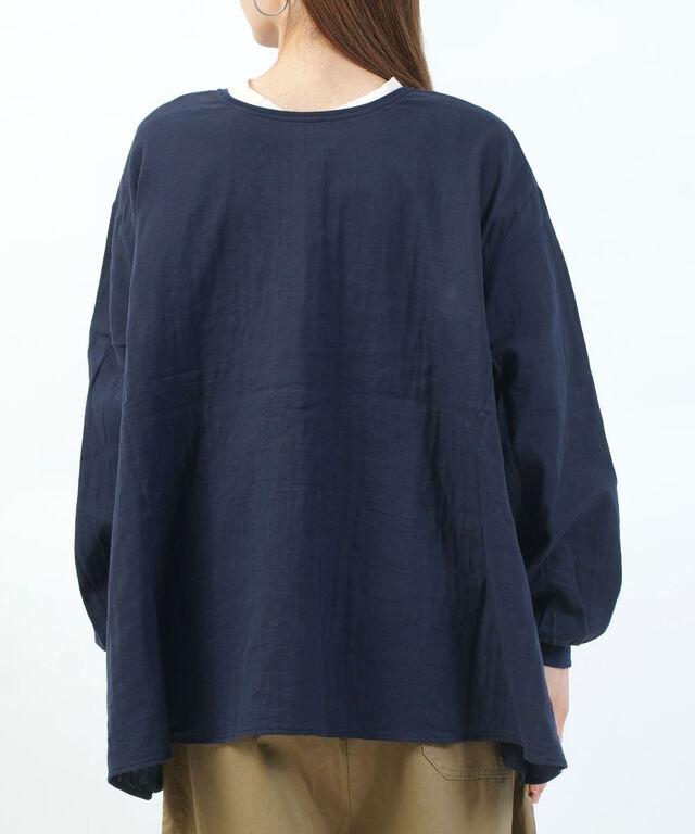 ナル ダブルガーゼワイド2WAYフレアブラウス naru 665811BF 国内正規品 2026春夏新作 送料無料