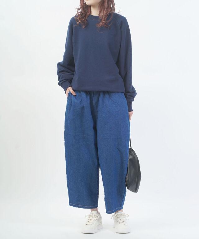 ナル 8ozムラデニム エッグパンツ naru 647125 国内正規品 2026春夏新作 送料無料