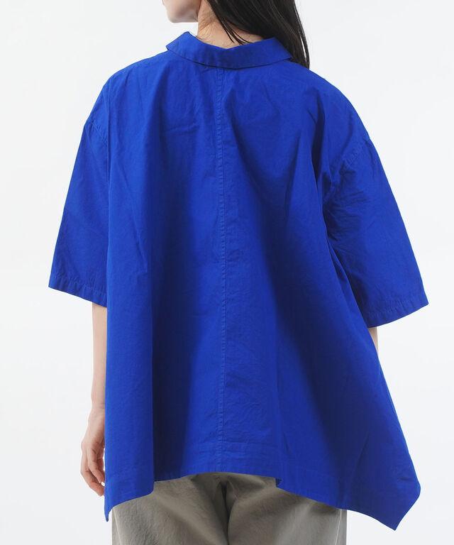 グリン 染ブロード 変形ヘム6分袖シャツ grin 8261T-006 国内正規品 2026春夏新作 送料無料