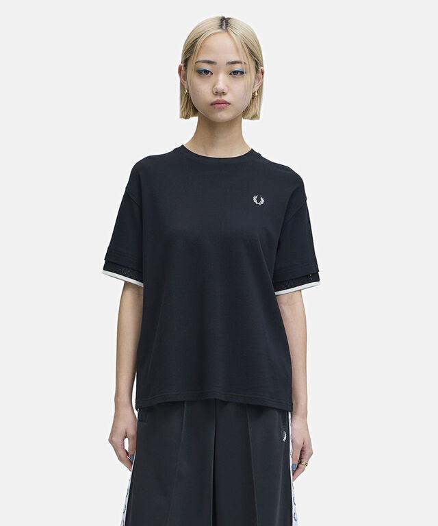 フレッドペリー MESH CUFF PIQUE T-SHIRT FRED PERRY G2167 国内正規品 2026春夏新作 送料無料