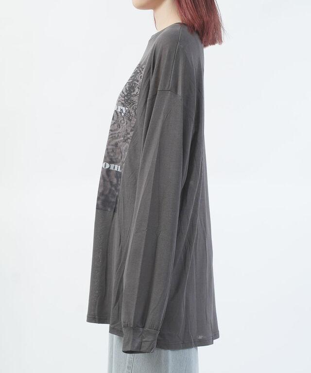 ホワイト 2WAYシアープリントロングT WHYTO. WHT26HCS4013 国内正規品 2026春夏新作 送料無料_8